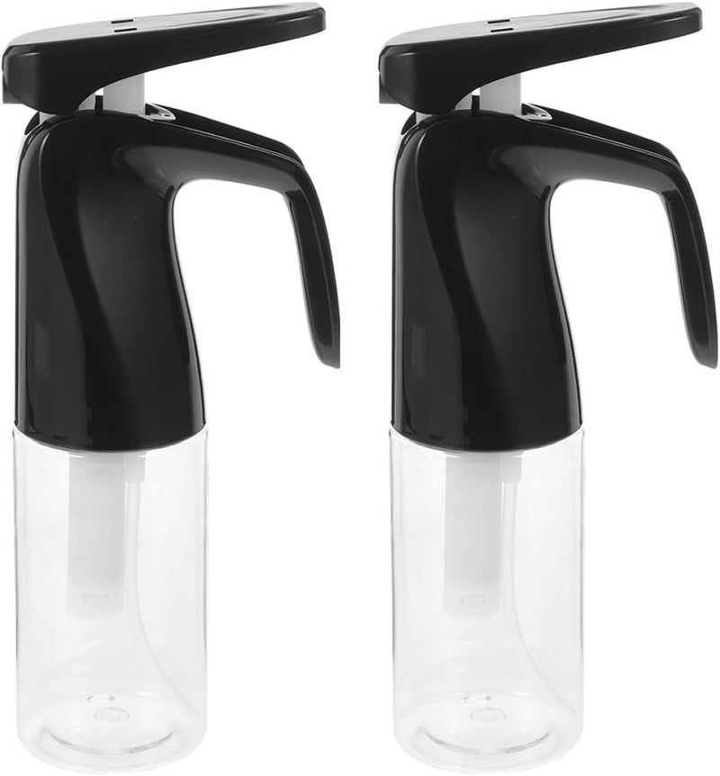 TEHAUX 2pcs 200ml Hair Mist Spray Bottles Black Water Spray Bottles for Hair Styling Salon Fine Mist Sprayer and Beauty Use - Image 1
