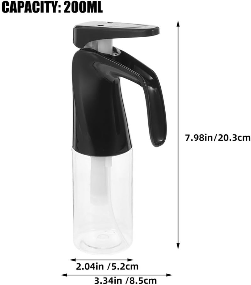 TEHAUX 2pcs 200ml Hair Mist Spray Bottles Black Water Spray Bottles for Hair Styling Salon Fine Mist Sprayer and Beauty Use - Image 2
