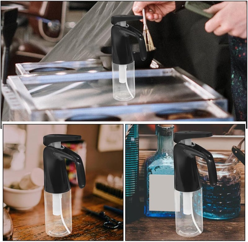 TEHAUX 2pcs 200ml Hair Mist Spray Bottles Black Water Spray Bottles for Hair Styling Salon Fine Mist Sprayer and Beauty Use - Image 4