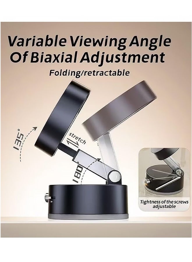 Gecomo Magnetic Phone Holder, Vacuum Magnetic Phone Holder Suction Phone Mount, Double-Sided Magnetic Cell Phone Holder for All Smooth Surface (Black) - Image 2