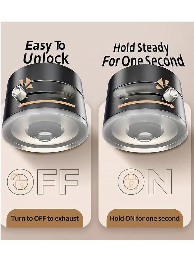 Gecomo Magnetic Phone Holder, Vacuum Magnetic Phone Holder Suction Phone Mount, Double-Sided Magnetic Cell Phone Holder for All Smooth Surface (Black) - Image 3