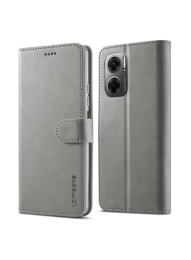 The Bros Case For Xiaomi Redmi 10 5G Calf Texture Leather Phone Case