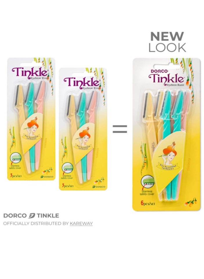 Tinkle Tinkle 6 PCS Eyebrow or Face Hair Removal Safety Razors Trimmer Shaper Shaver cosmetics - Image 2