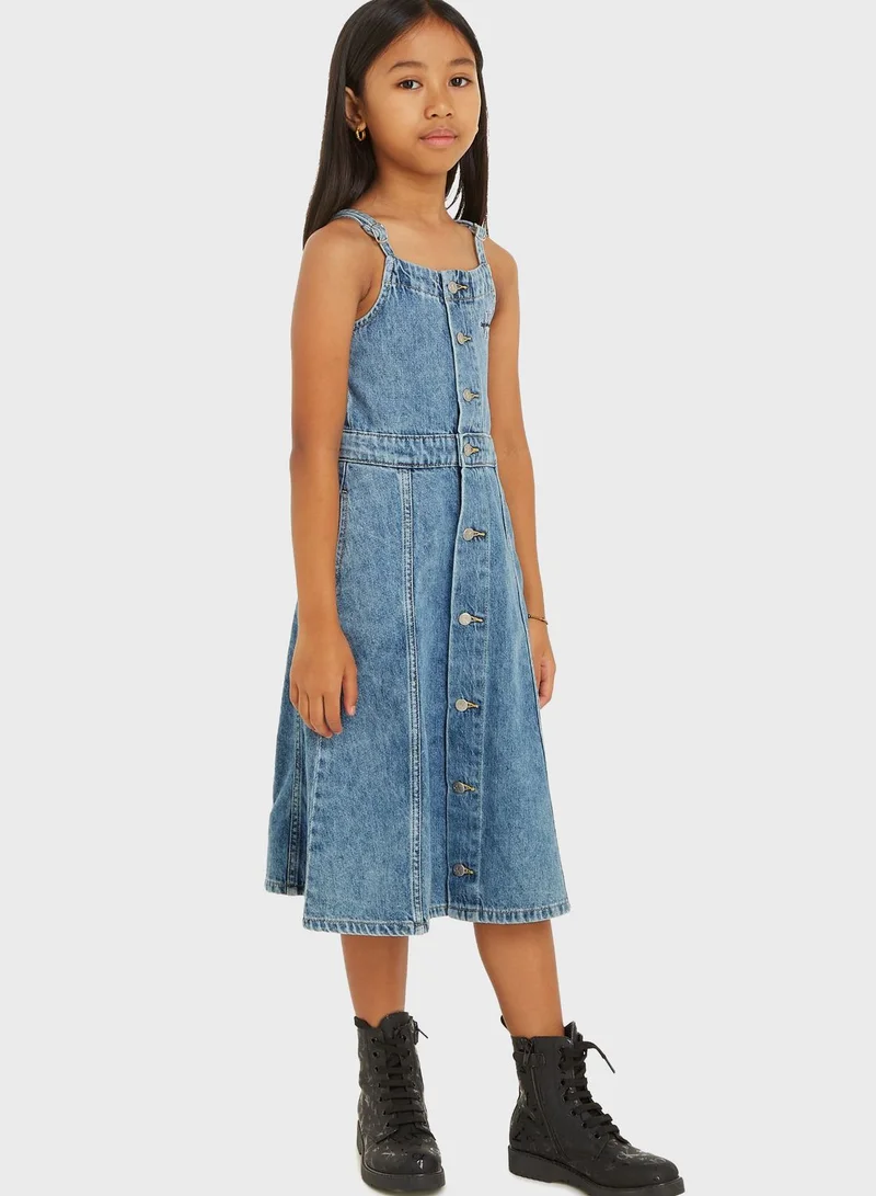 Calvin Klein Jeans Denim Button-Front Dress