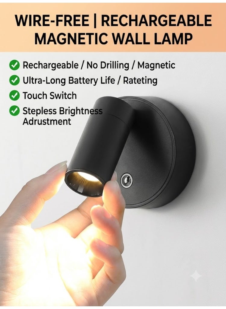 Wireless Indoor LED Spotlight with Timer, Rechargeable, Dimmable 3CCT Accent Uplighting for Plants, Artwork and Home Décor – Black - Image 4