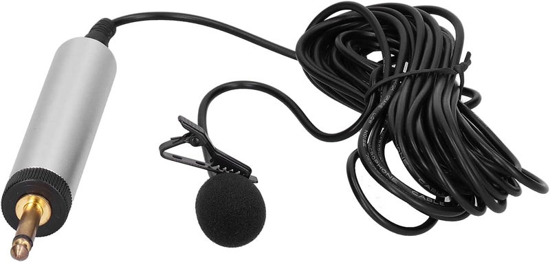 HEEPDD Professional Condenser Microphone, Copper Clipon Mic with 5m Cable for Guitar, Sax, Violin, and Piano Recording Professional Condenser Microphone, Lightweight Household Appliances - Image 2
