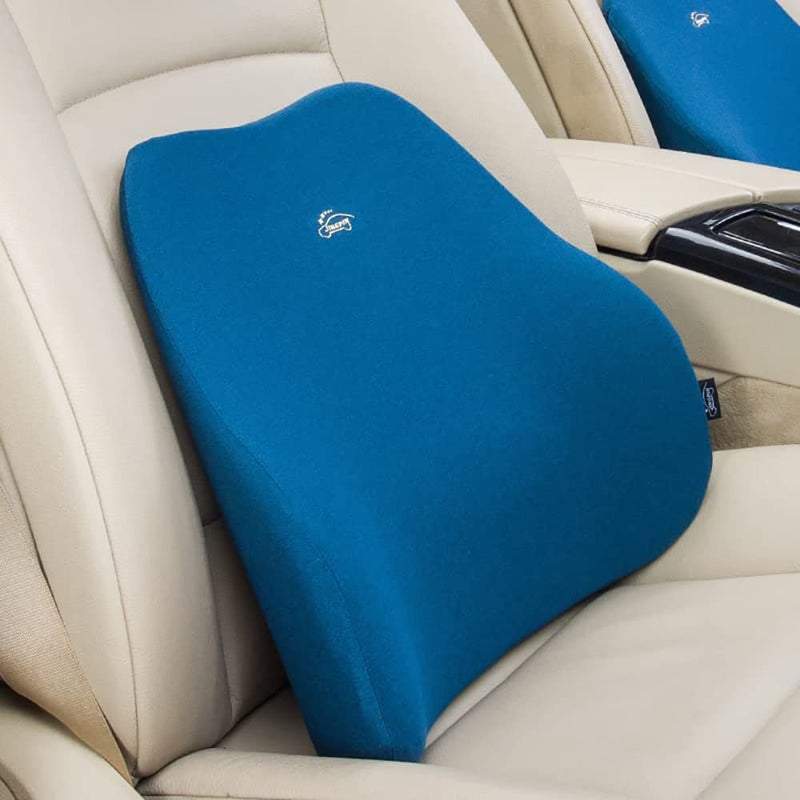 FS COOL FS COOL Car Neck and Lumbar Pillow - Auto Seat Headrest Lumbar Support Pillow Seat Cushions for Chair, Memory Foam and Breathable, Neck and Back Pain Relief (Blue)  - Image 3