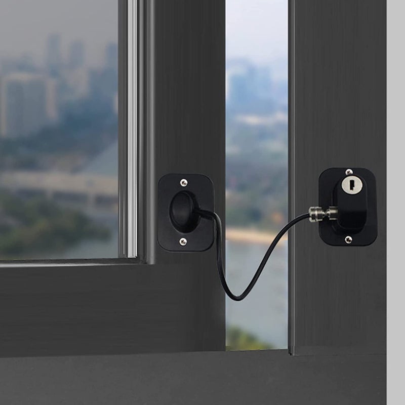 ORIGINAL MART 1Pcs Refrigerator Lock Freezer Door Lock Cabinet Lock Strong Adhesive Lock Window Door Restrictor Cable for Baby Toddler Child Safety Device - Image 2