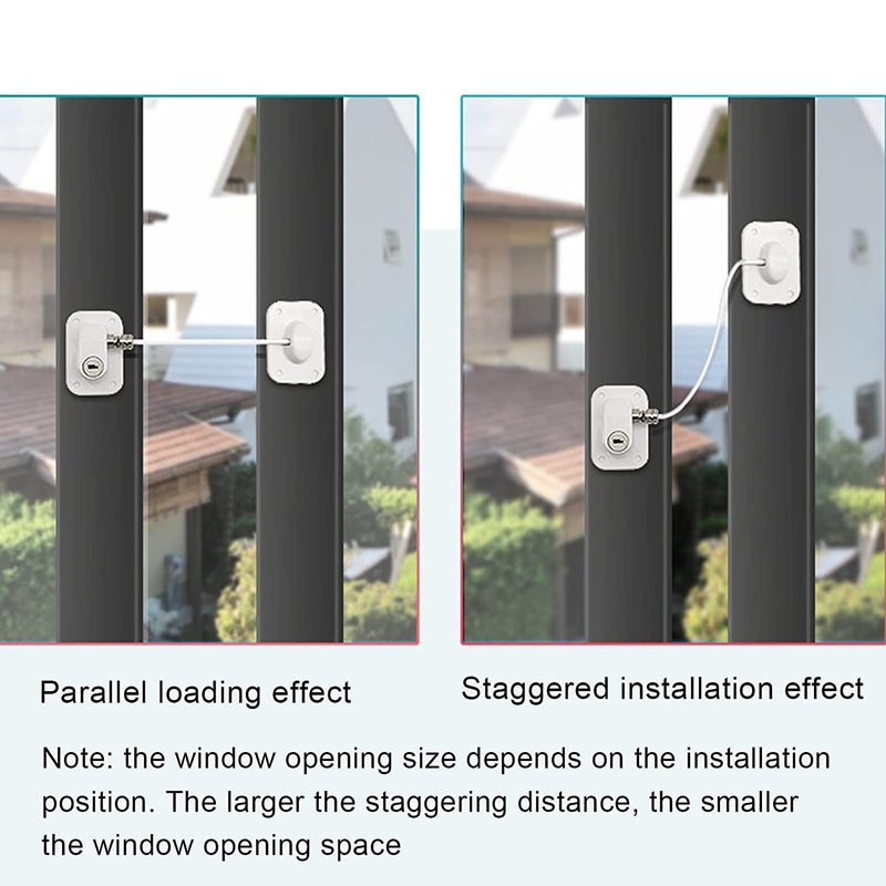 ORIGINAL MART 1Pcs Refrigerator Lock Freezer Door Lock Cabinet Lock Strong Adhesive Lock Window Door Restrictor Cable for Baby Toddler Child Safety Device - Image 4
