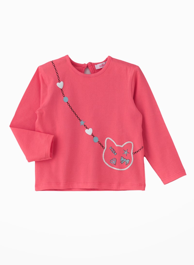 Jelliene Cozy Knit Long Sleeve T-Shirt for Girls - Image 1