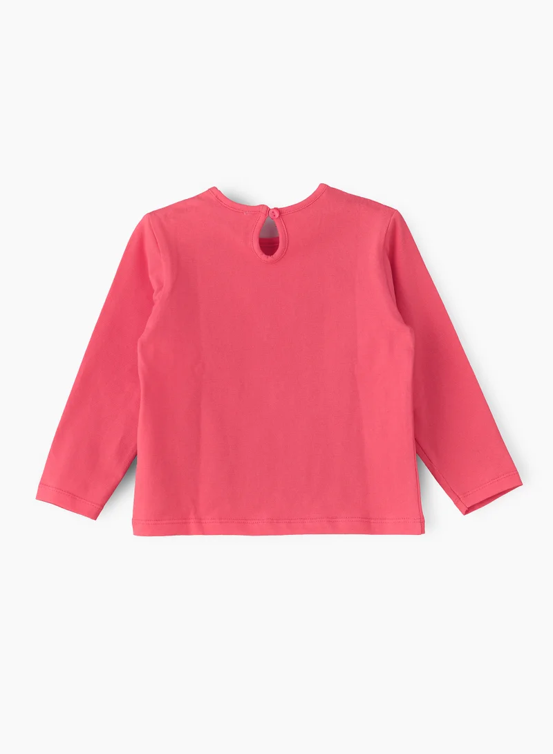 Jelliene Cozy Knit Long Sleeve T-Shirt for Girls