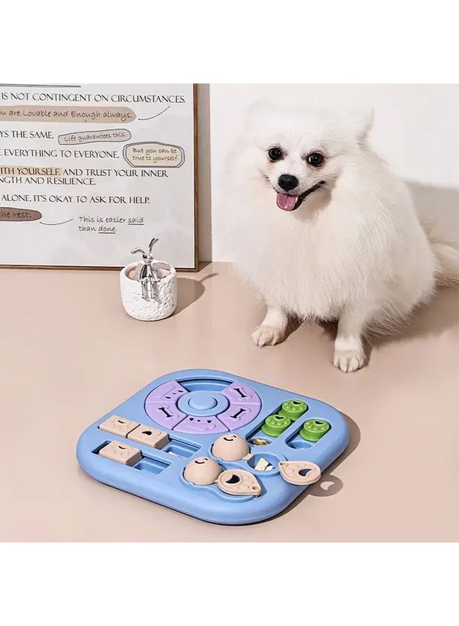 Khaki Slow Feeder Dog Bowl Interactive Puzzle Food Dispenser Anti Choking - Image 3