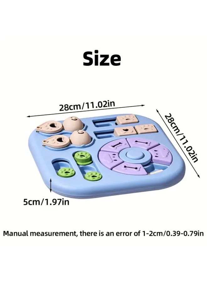 Khaki Slow Feeder Dog Bowl Interactive Puzzle Food Dispenser Anti Choking - Image 2