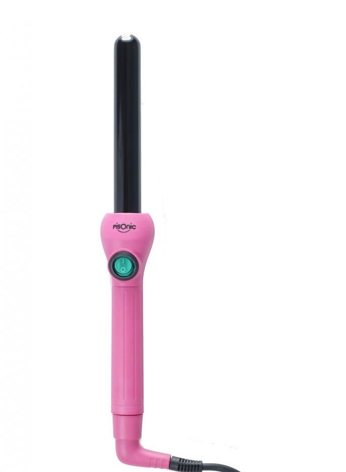 PISONIC Fair Pisonic Hair Curler Pink and Black 19mm - Image 1