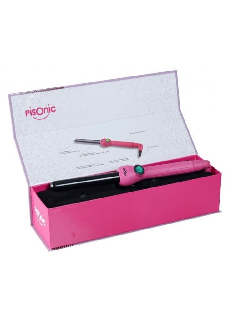 PISONIC Fair Pisonic Hair Curler Pink and Black 19mm - Image 2