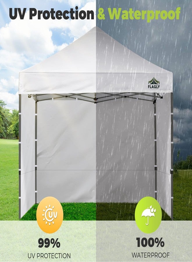 Flagly Instant Canopy Sidewalls for 10x10 Pop Up Canopy Tent, 300D Waterproof Material for Outdoor Events, Vendor Booths, and Privacy (Sidewalls Only, Canopy Not Included) - Image 3