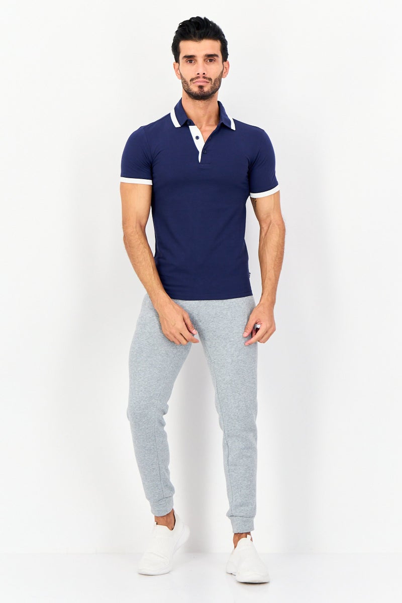 PUMA تي شيرت بولو للرجال بأكمام قصيرة مناسب للرياضة في الهواء الطلق، Navy - Image 4