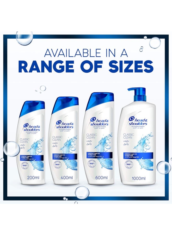 Head & Shoulders Classic Clean Anti-Dandruff Shampoo 1000ml Clean & Elegant - Image 4
