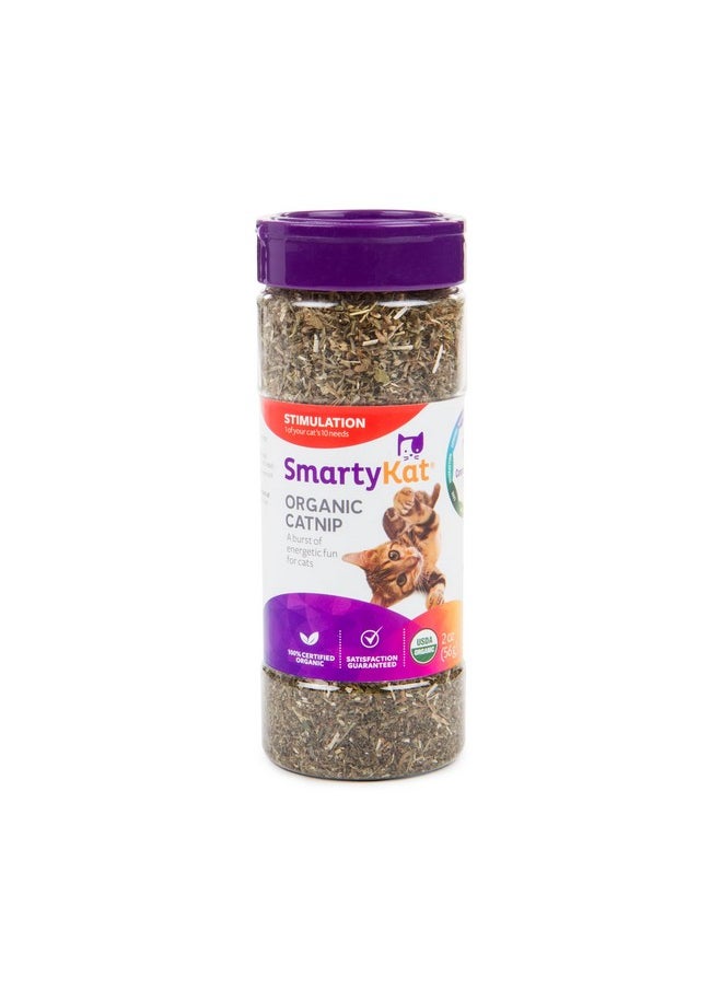 SmartyKat SmartyKat Catnip Shaker Canister for Cats & Kittens, Resealable Packaging, Sprinkle on Toys, Bedding & Scratchers, 2 Ounces  - Image 1