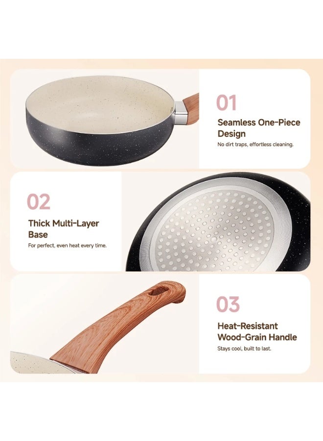 MODOFO Granite Coated Fried Cauldron Does Not Stick According to Stir-Frying Deep Fry Kitchen Electric Gas - Image 3