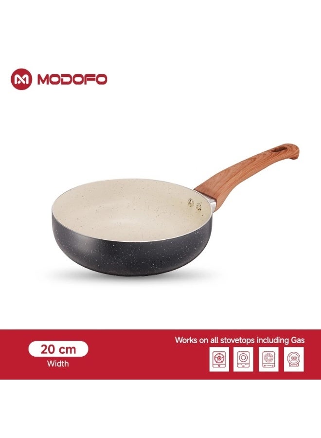 MODOFO Granite Coated Fried Cauldron Does Not Stick According to Stir-Frying Deep Fry Kitchen Electric Gas - Image 1