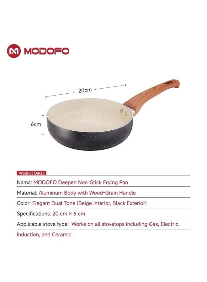 MODOFO Granite Coated Fried Cauldron Does Not Stick According to Stir-Frying Deep Fry Kitchen Electric Gas - Image 4