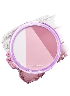 AMTS Moon Blusher ; Purple Pink Moon Lit Clear Blush, 3Color For Natural, Healthy Glow, Covers Pores, Long Lasting Korean Beauty (Moon)  - Image 1
