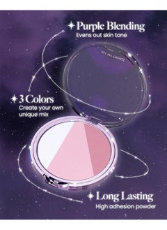 AMTS Moon Blusher ; Purple Pink Moon Lit Clear Blush, 3Color For Natural, Healthy Glow, Covers Pores, Long Lasting Korean Beauty (Moon)  - Image 4