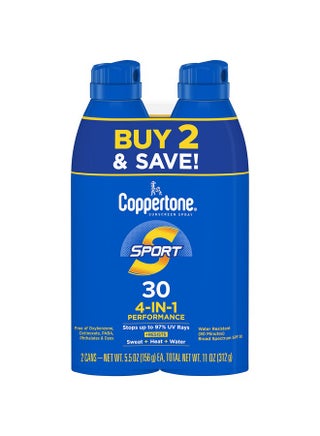 Coppertone Sport Sunscreen Spray SPF 30, Water Resistant Spray Sunscreen, Broad Spectrum SPF 30 Sunscreen, Bulk Sunscreen Pack, 5.5 Oz Bottle, Pack of 2 - pzsku/ZE95423F3BE1822D045C3Z/45/1745401427/092732ac-2fb9-4dc3-b689-bb92fb57fbe8