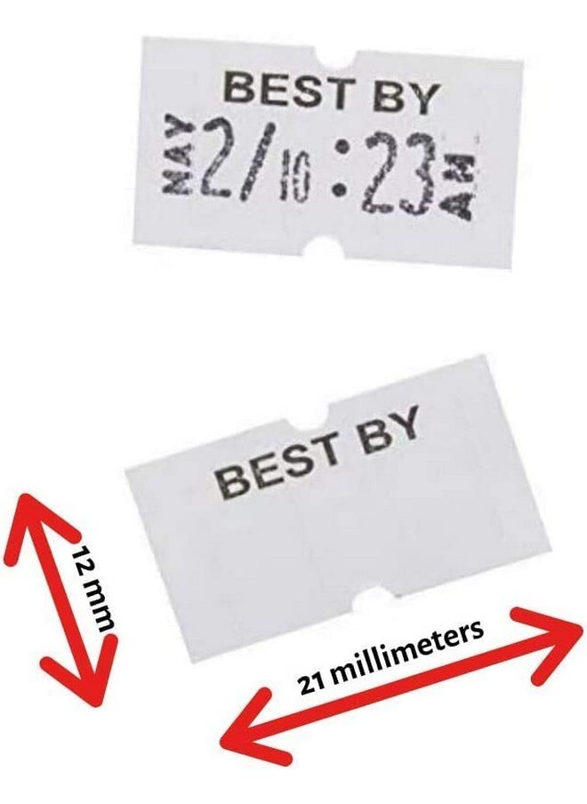 Perco - Perco Best By 1 Line Labels 1 Sleeve 8000 Best By Labels For Perco 1 Line Date Guns - Image 1