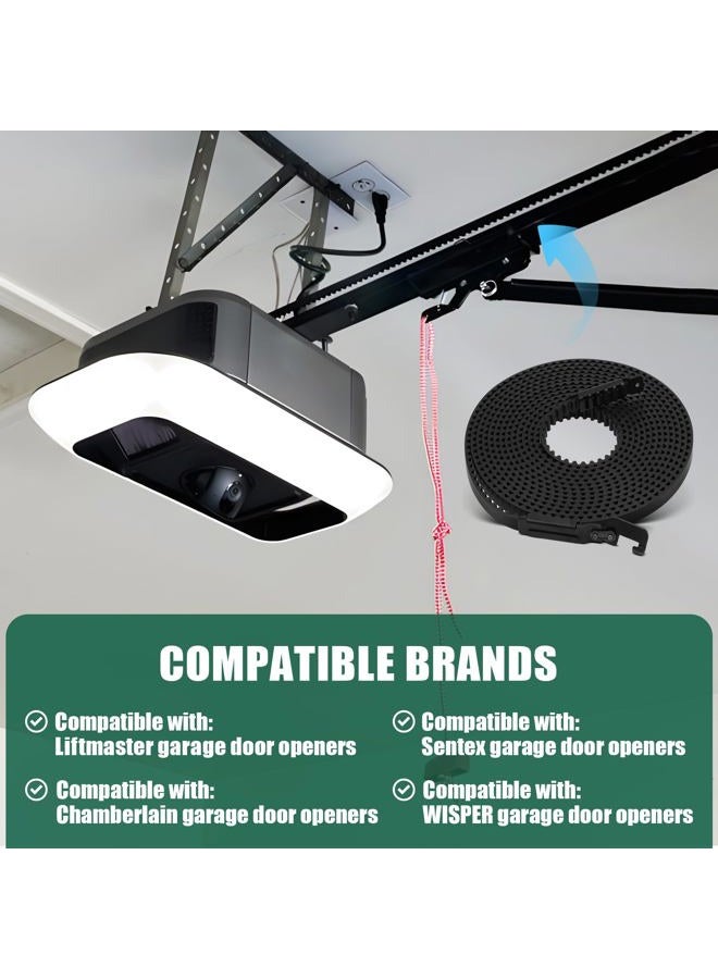 folosem 41A5434-13 Garage Door Opener Belt Drive,Pulley System for Garage Compatible with Chamberlain, liftmaster, sentex, whisperdoor 8ft Height Garage Door,Belt Drive Garage Door Opener - Image 3