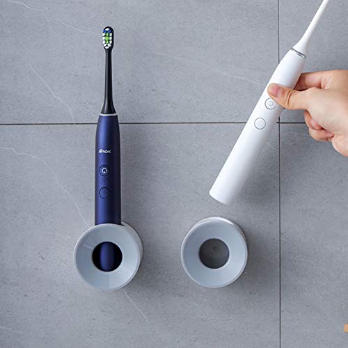 Klxsing LaLand Electric Toothbrush Holder for Bathroom Wall Mounted for Shower SpaceSaving Bathroom Storage Organizer Caddy Toothbrush Holder for Kids Bathroom Decor 4 Grey