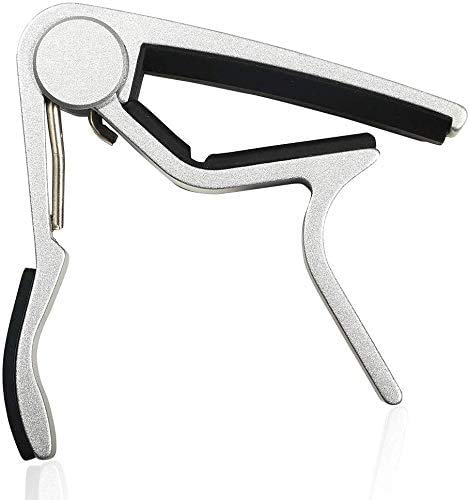 Mustang One Handed Trigger Guitar Metal Capo Quick Change For Electric And Acoustic Guitars (Silver) - Image 3