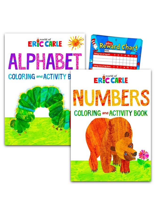 Eric Carle Coloring Book Eric Carle Activity And Coloring Book Set ~ 2 Eric Carle Kids Activity Books Featuring Alphabet And Number Learning With Dr. Seuss Rewards Chart (Eric Carle Books)  - Image 2