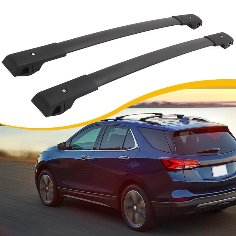 EZREXPM Cross Bars Roof Rack Fit for Chevrolet Chevy Equinox 20182024 Luggage Rack Crossbar Cargo Carrier with Side Rails