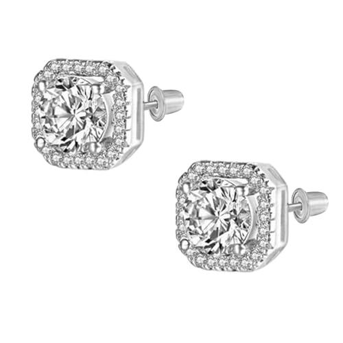 Peora Silver Plated CZ Studded Pendant Chain Necklace Finger Ring & Stylish Stud Earrings Set jewellery Gift for Women & Girl - Image 5