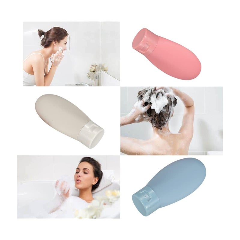 FALMAGU Travel Refillable Bottle Small Mini Empty Plastic Squeeze Bottles For Cream Conditioner Body Wash Cosmetic Toiletries Leak ProofTravel Pocket for Cosmetic Shampoo bottles MULTICOLOR - Image 5