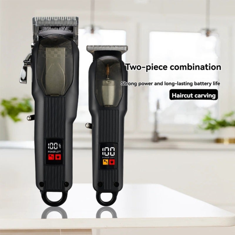 Rechargeable electric digital hair clipper  ZCC217-301 Light  Gold+Surrounding cloth comb - Image 3
