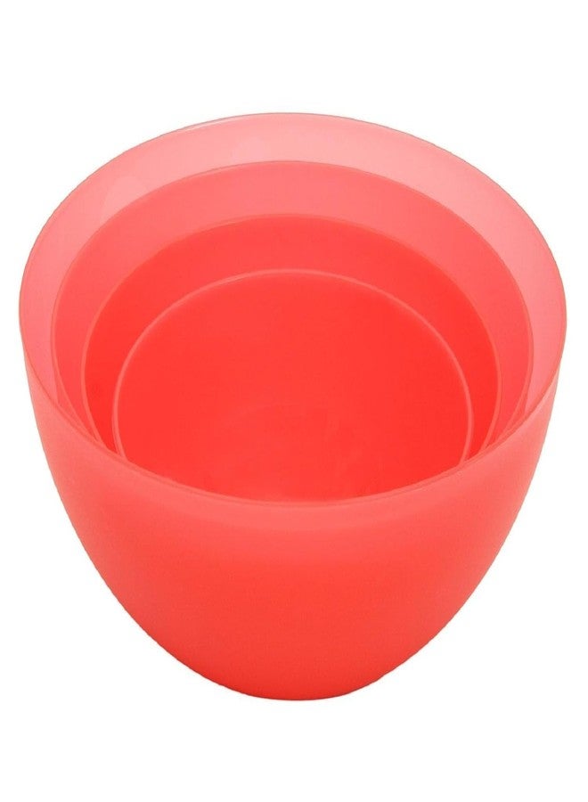 PUTHAK Plastic Microwave Safe Plastic Frosty Mixing Bowl (Multicolour, 750ml, 1250ml, 2000ml, 3000ml) - Set of 4 pcs - Image 2