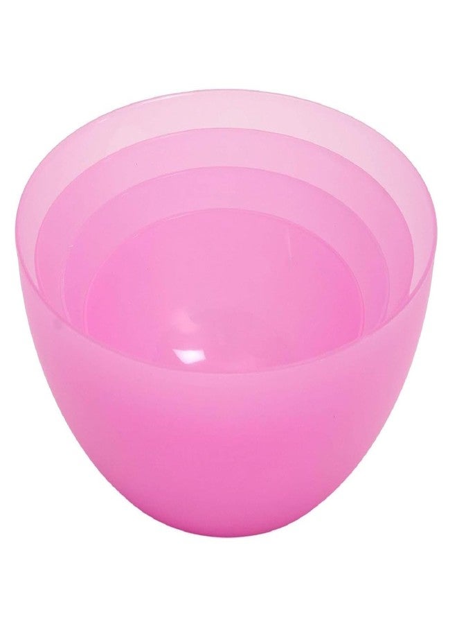 PUTHAK Plastic Microwave Safe Plastic Frosty Mixing Bowl (Multicolour, 750ml, 1250ml, 2000ml, 3000ml) - Set of 4 pcs - Image 3
