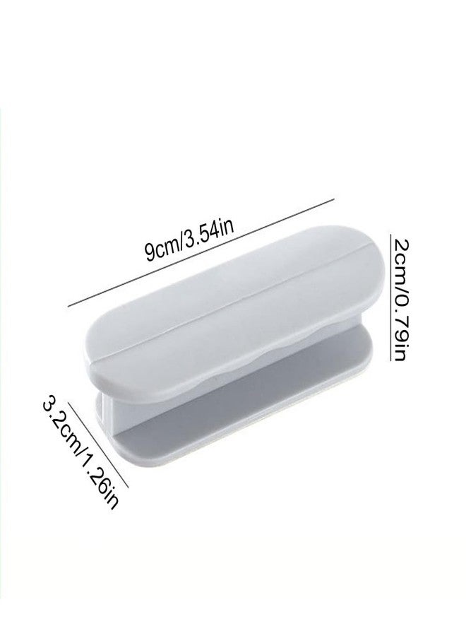 SIYANSHU Self-Stick Instant Cabinet Drawer Handles Pull Knobs Self Adhesive Drill Free Push Pull Helper for Sliding Door Wardrobe Kitchen Cupboard Bathroom Dresser Furniture Window Home Interior Decor Hardware. (Grey, 4 Pcs). - Image 2
