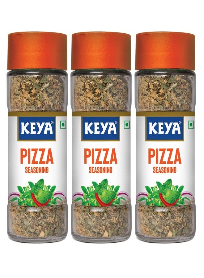 Keya Pasta Seasoning | All Natural & Healthy Spice Blend for Pizza, Pasta & More | Glass Bottle | Premium Herbs and Spices | Contains Freeze dried herbs| Export Quality | No Preservatives | The rich aroma that lasts | 45g | Pack of 3 - Image 1