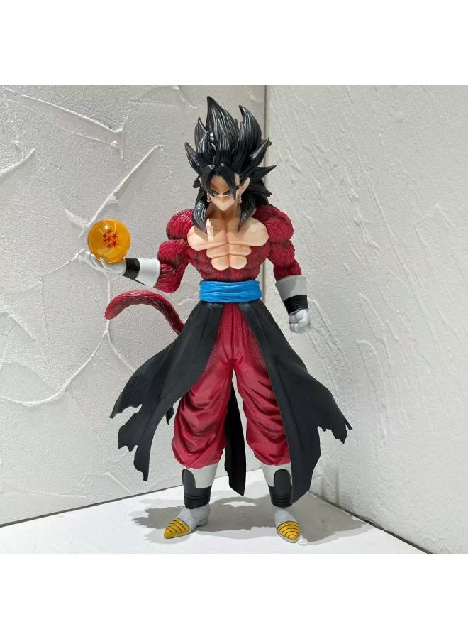 30cm Super Saiyan Goku Vegeta Cartoon Color, Goku Holding Gohan Father And Son, Super Four Hands Wholesale-Color:Cartoon Color Wukong (bag) [31cm]] - Image 4