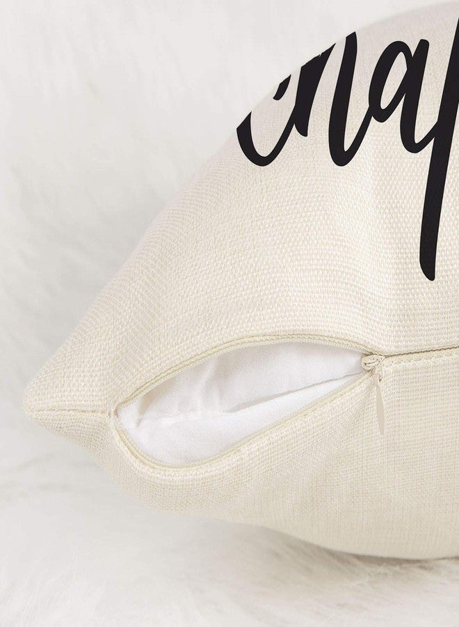 4TH Emotion Just One More Chapter Throw Pillow Case Cushion Cover Book Lovers Linen 18 x 18 Inch - Image 4