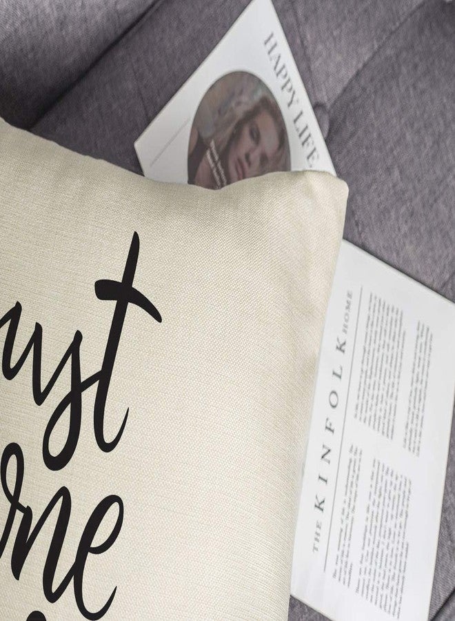 4TH Emotion Just One More Chapter Throw Pillow Case Cushion Cover Book Lovers Linen 18 x 18 Inch - Image 2