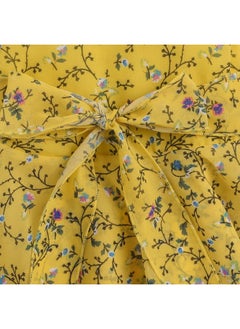 Hopscotch Hopscotch Girls Knee Length Casual Dresses in Yellow Color for Ages 2-3 Years  - Image 5
