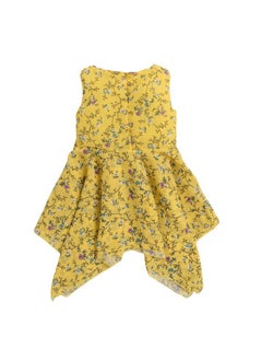 Hopscotch Hopscotch Girls Knee Length Casual Dresses in Yellow Color for Ages 2-3 Years  - Image 2