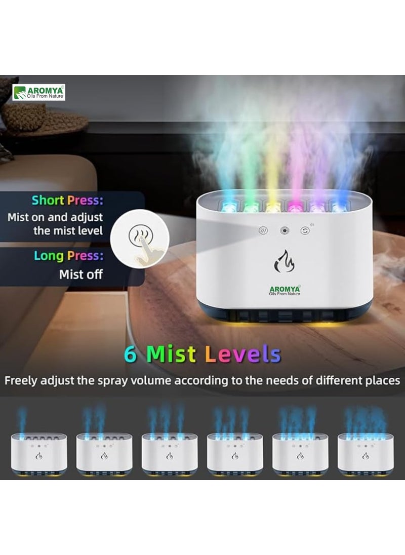 Aromya - oils from nature Aromya oils from nature 6Holes Dynamic Spray Nozzles 900ml Aroma Essential Oil Diffuser USB Air Humidifier Aroma Diffuser for Home Office Bedroom for Moisture  - Image 3