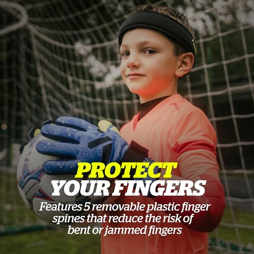 Storelli Challenger Goalkeeper Gloves Youth Soccer Gloves Enhanced Protection Adjustable Superior Grip Unisex Pink Leopard Size 5 - Image 3