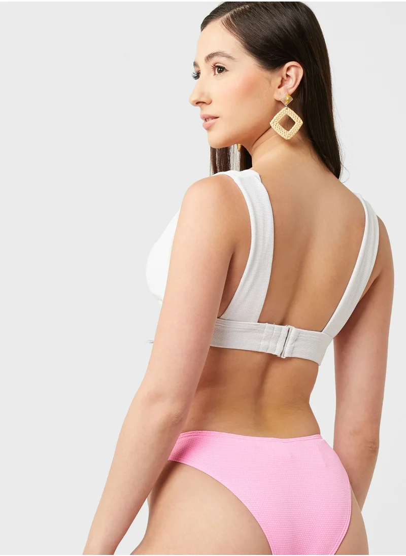 NEW LOOK Monowire Textured Bikini Bottom